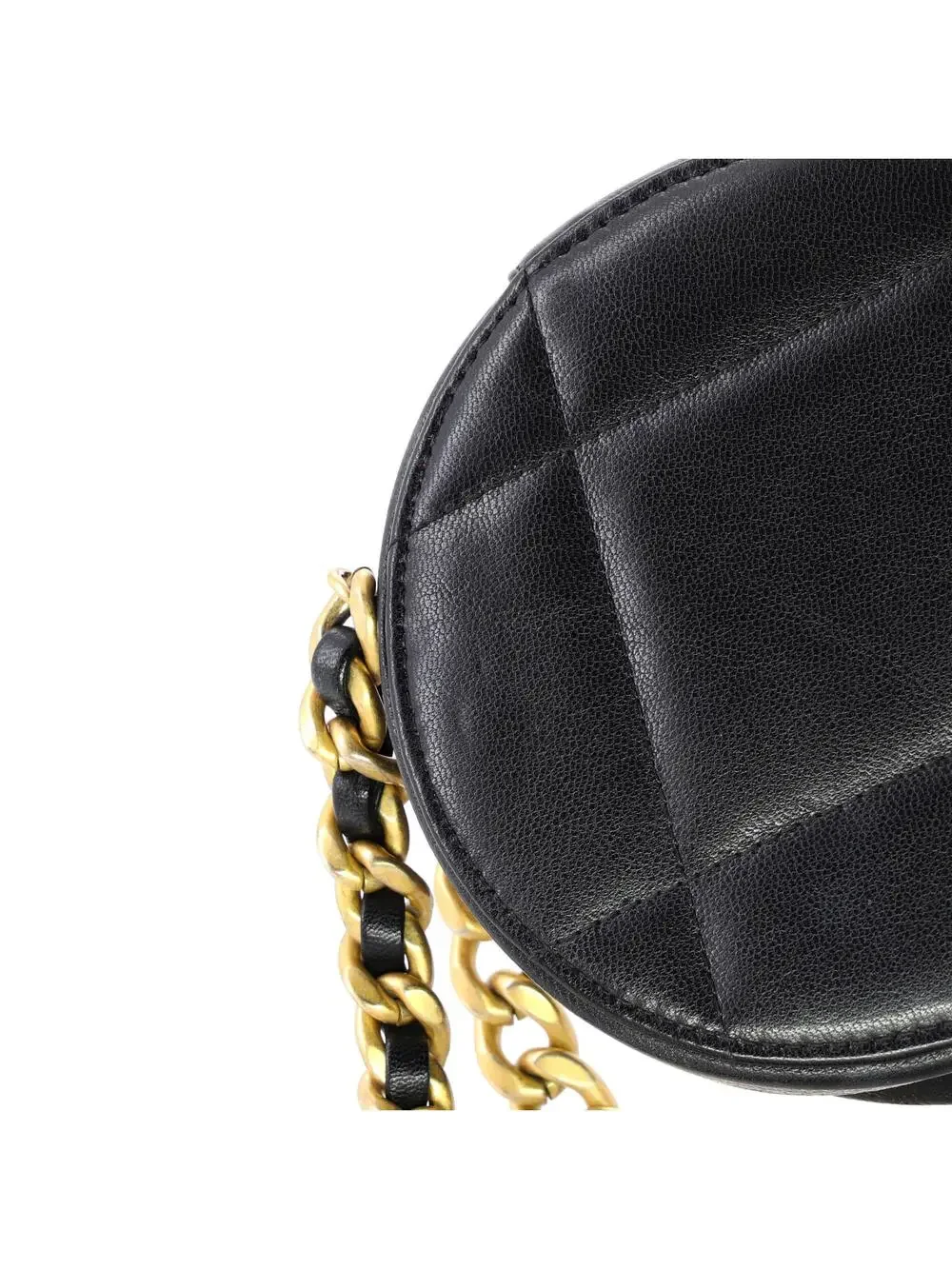 Chanel 19 Round Clutch With Chain #259233C25B